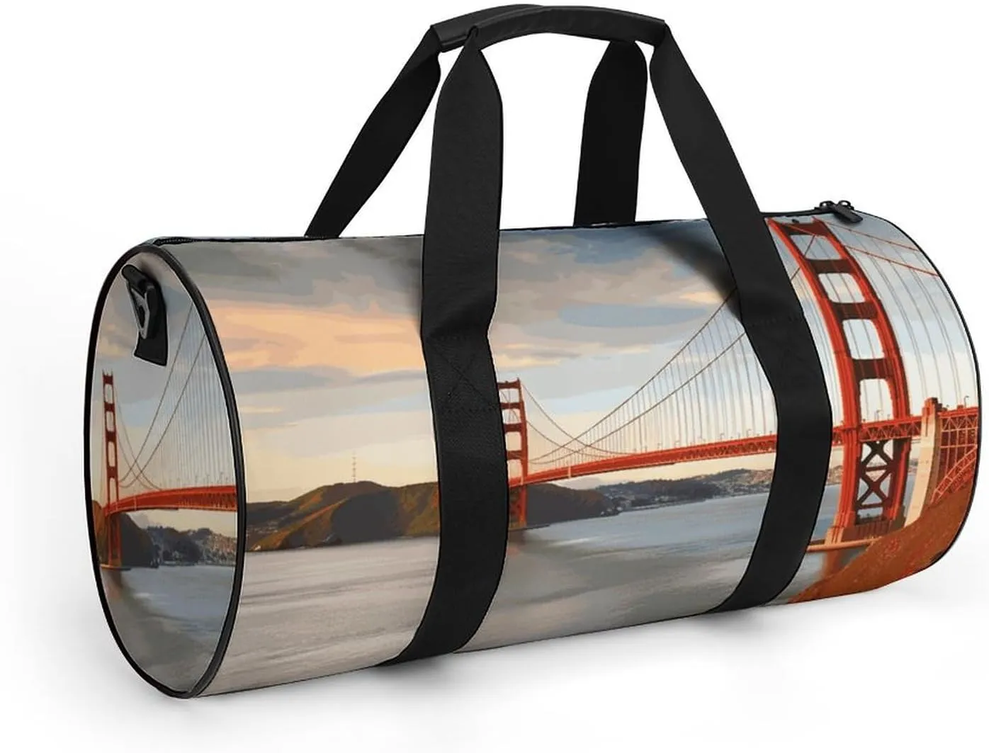 Gym Bag for Men Women Golden Gate Bridge Duffel Bag Overnight Bag with Compartment Gym Sackpac