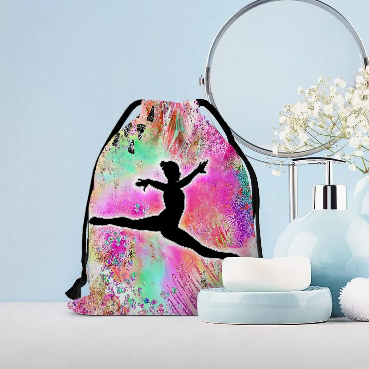 Gymnastics Drawstring Grip Bags Small Drawstring Bag Waterproof Gym Storage Pouch For Holding Gymnastics Grips