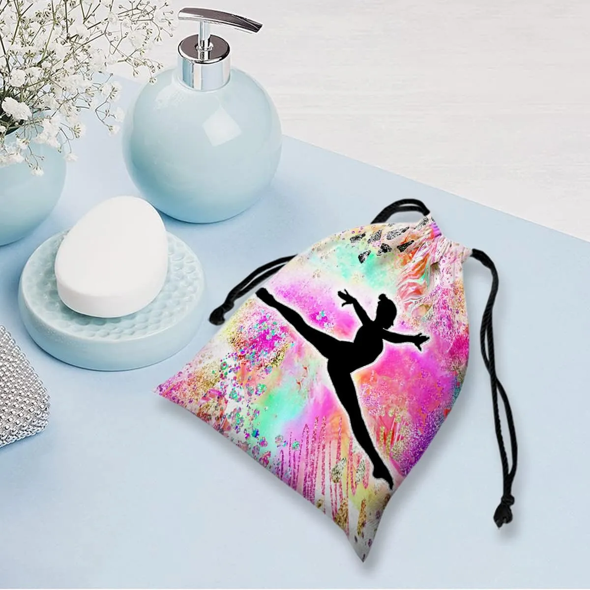 Gymnastics Drawstring Grip Bags Small Drawstring Bag Waterproof Gym Storage Pouch For Holding Gymnastics Grips