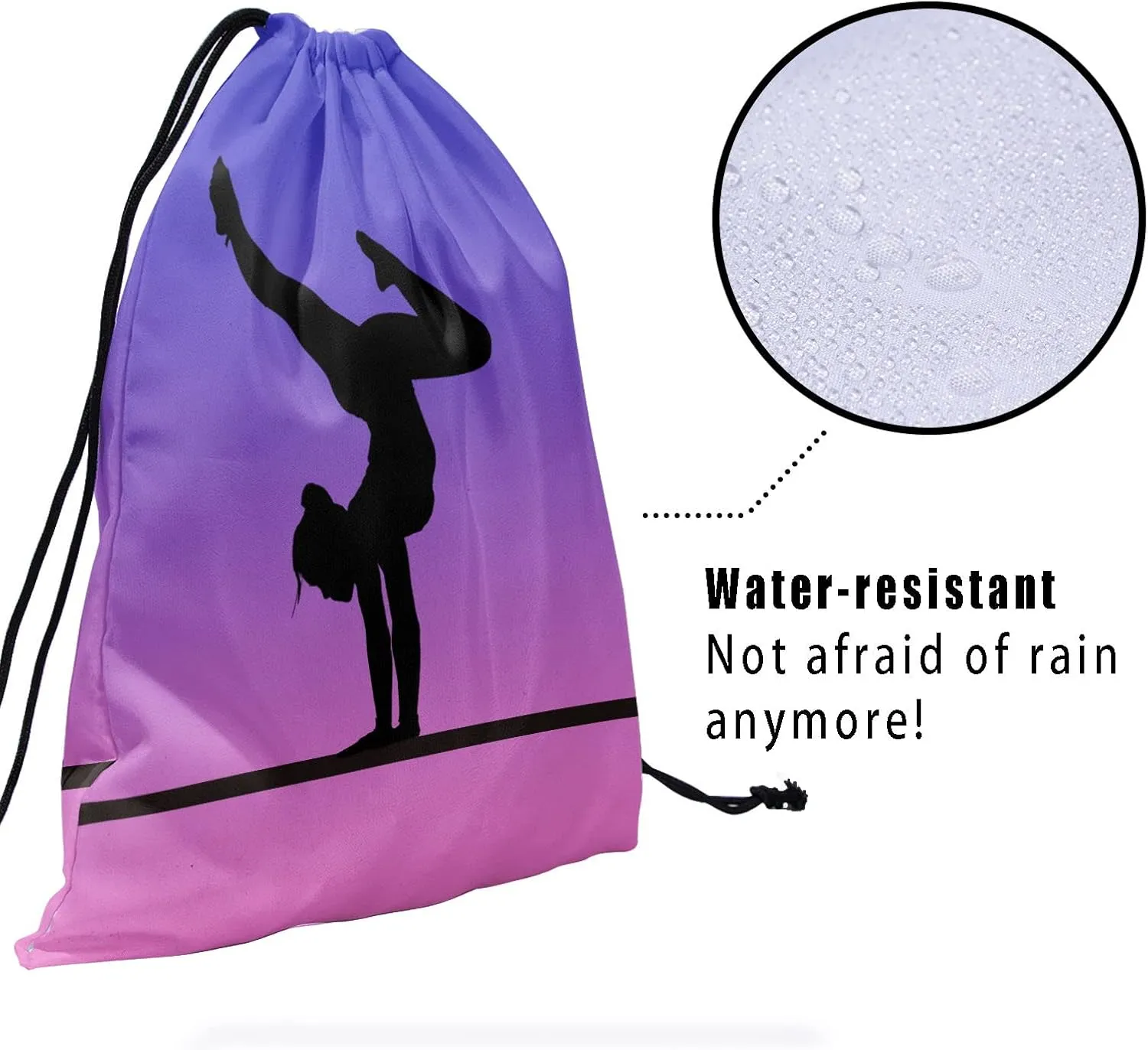 Gymnastics Grip Bag for Gymnasts Gymnastic Drawstring Bag Gym Athlete Bag