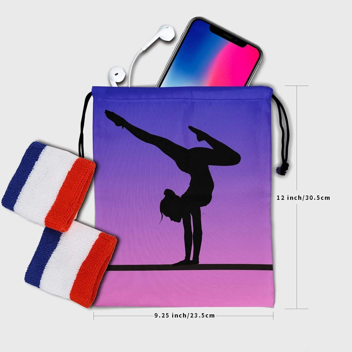 Gymnastics Grip Bag for Gymnasts Gymnastic Drawstring Bag Gym Athlete Bag