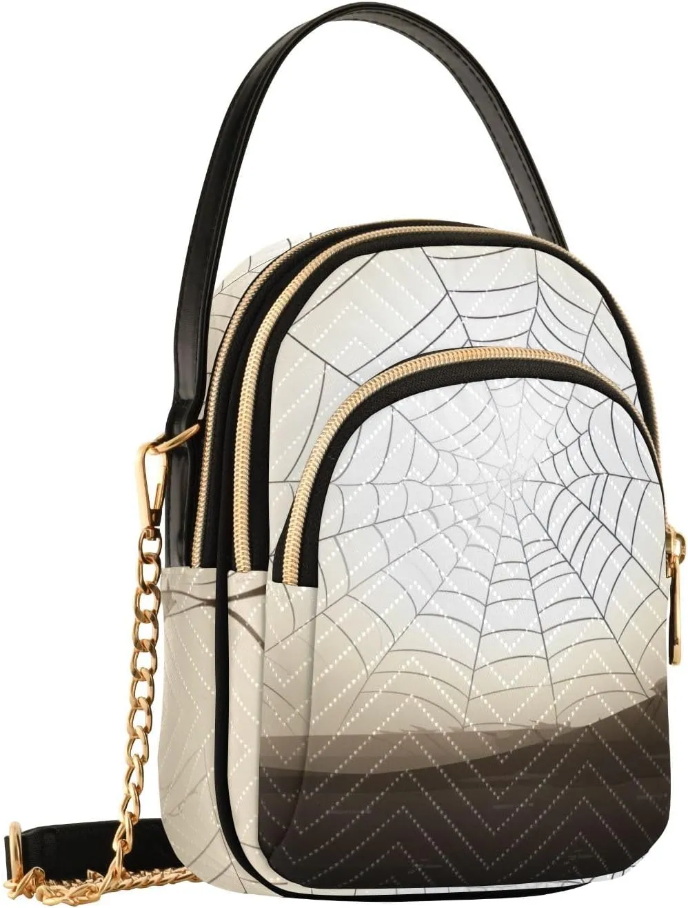 Halloween Spiderweb Small Crossbody Bags for Women Cell Phone Shoulder Purse Handbags Wallet 21214431