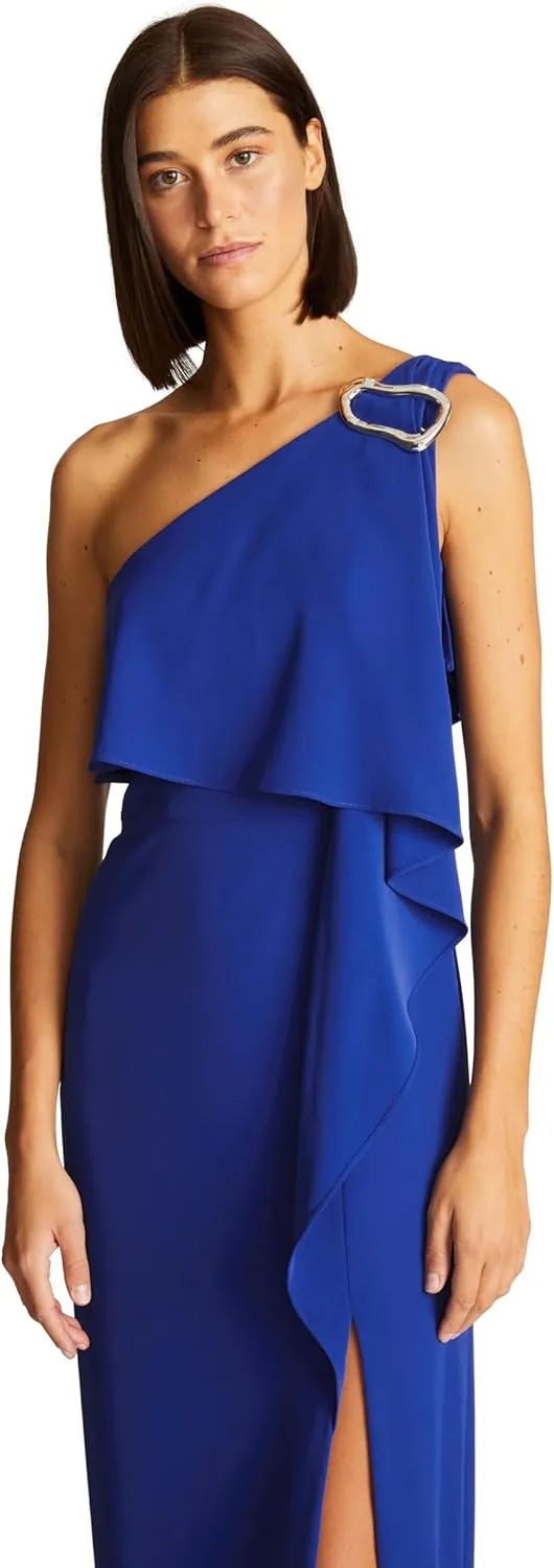 HALSTON Women's Joelle Gown in Fluid Crepe