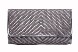 Hand Woven Flap Clutch