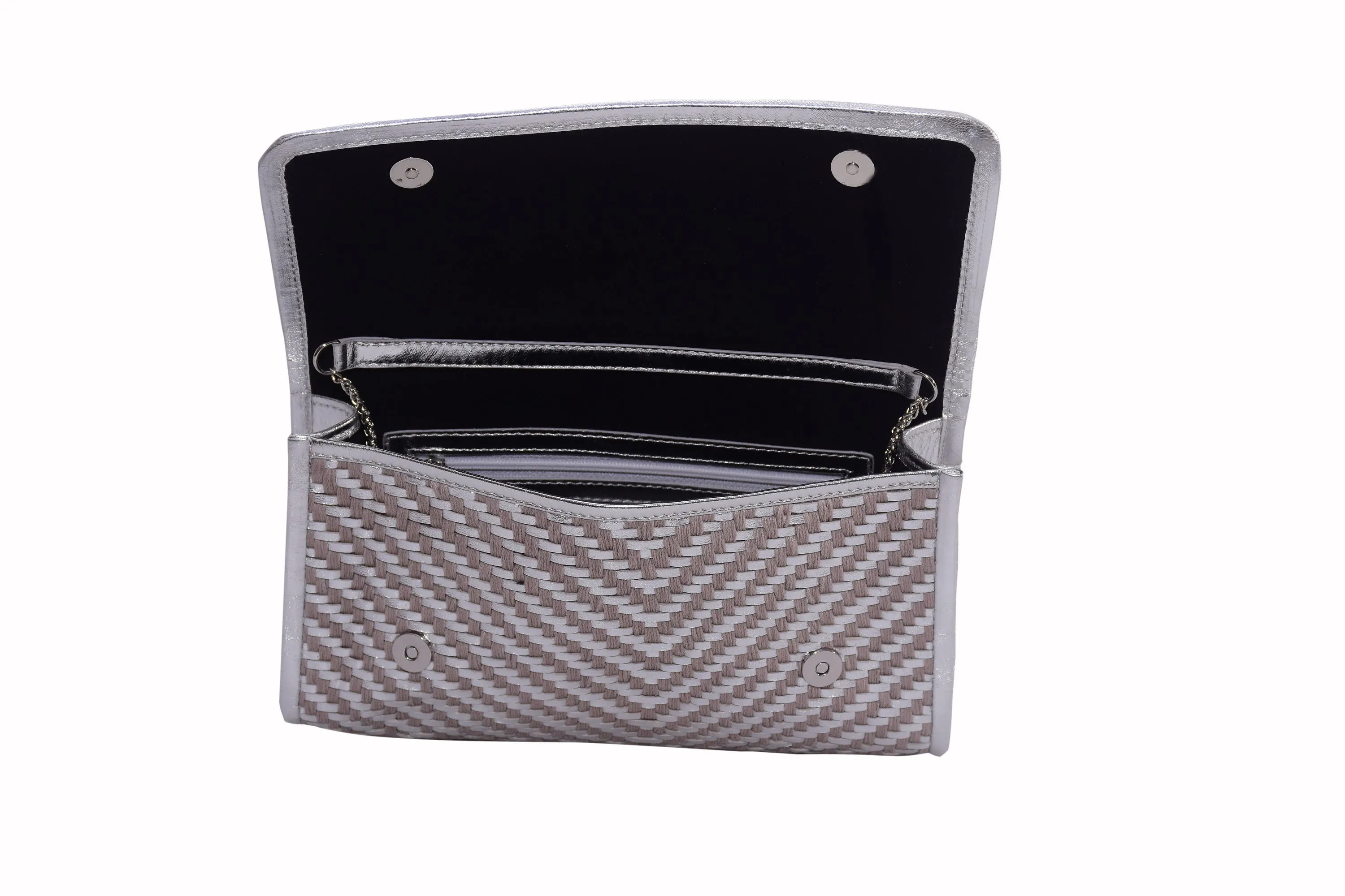 Hand Woven Flap Clutch