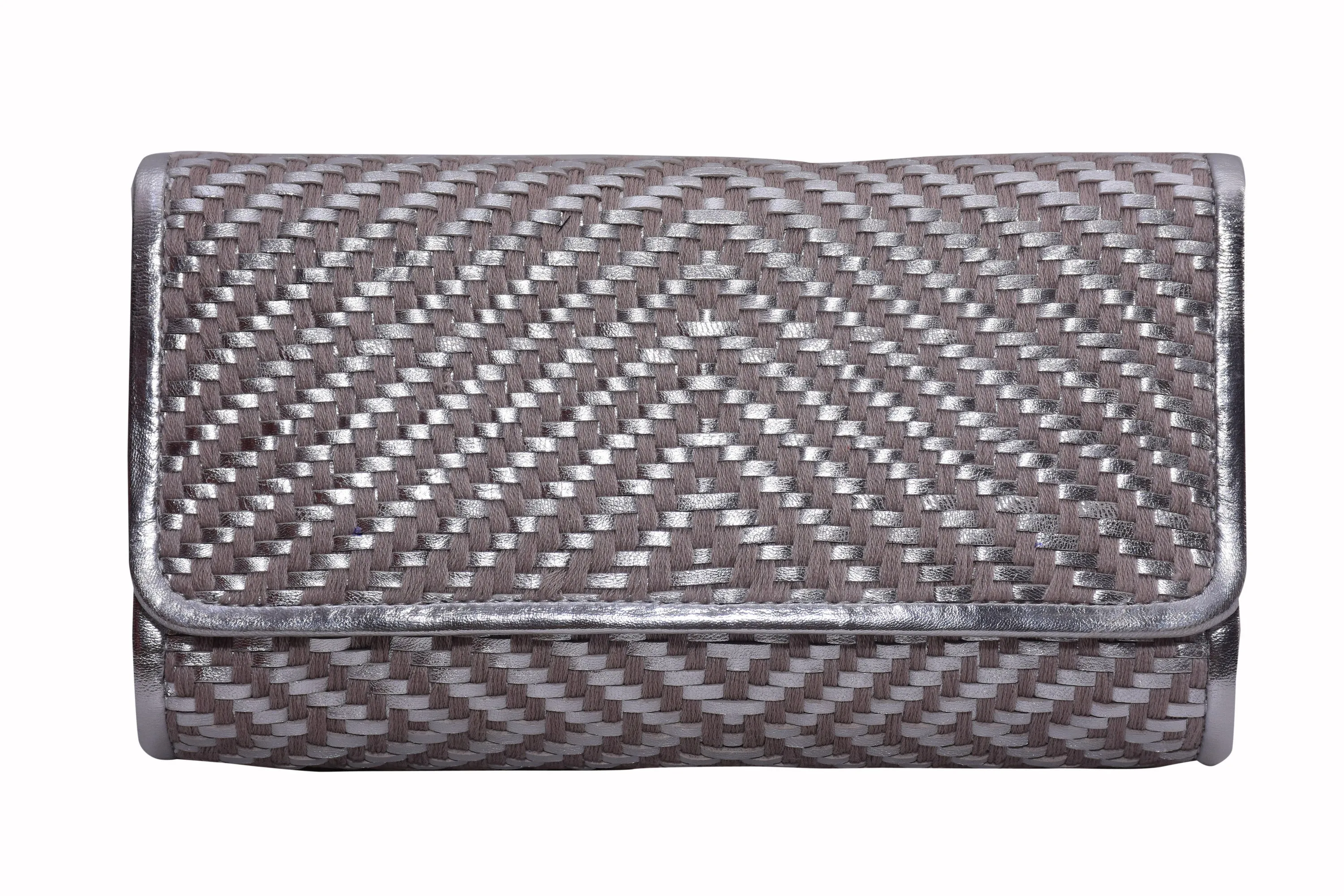 Hand Woven Flap Clutch