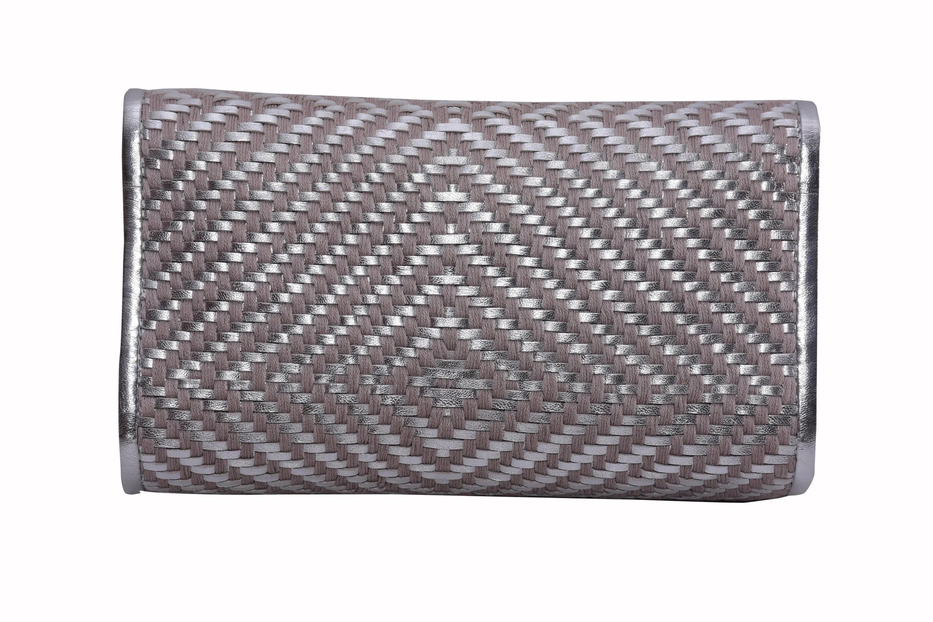 Hand Woven Flap Clutch