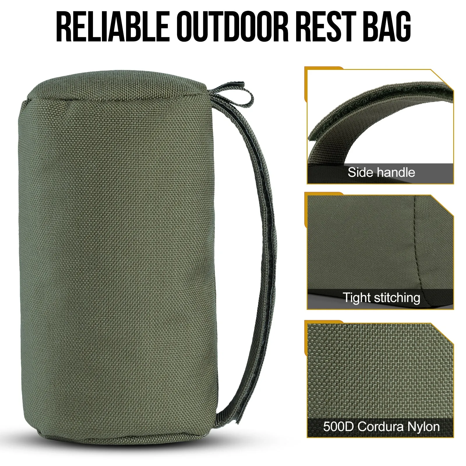 Handled Gun Rest Bag