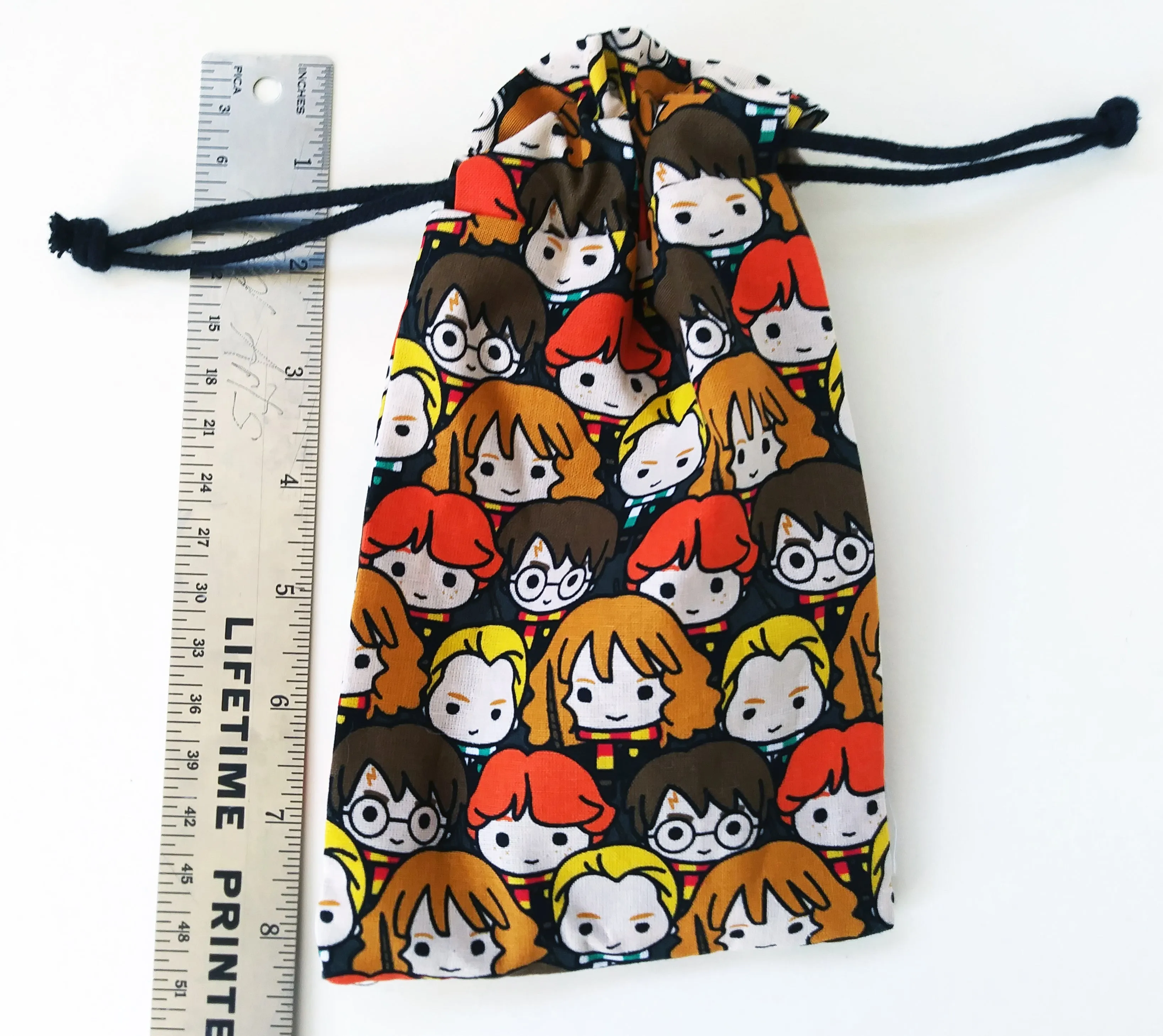 Handmade Drawstring bag - Harry Potter Pop
