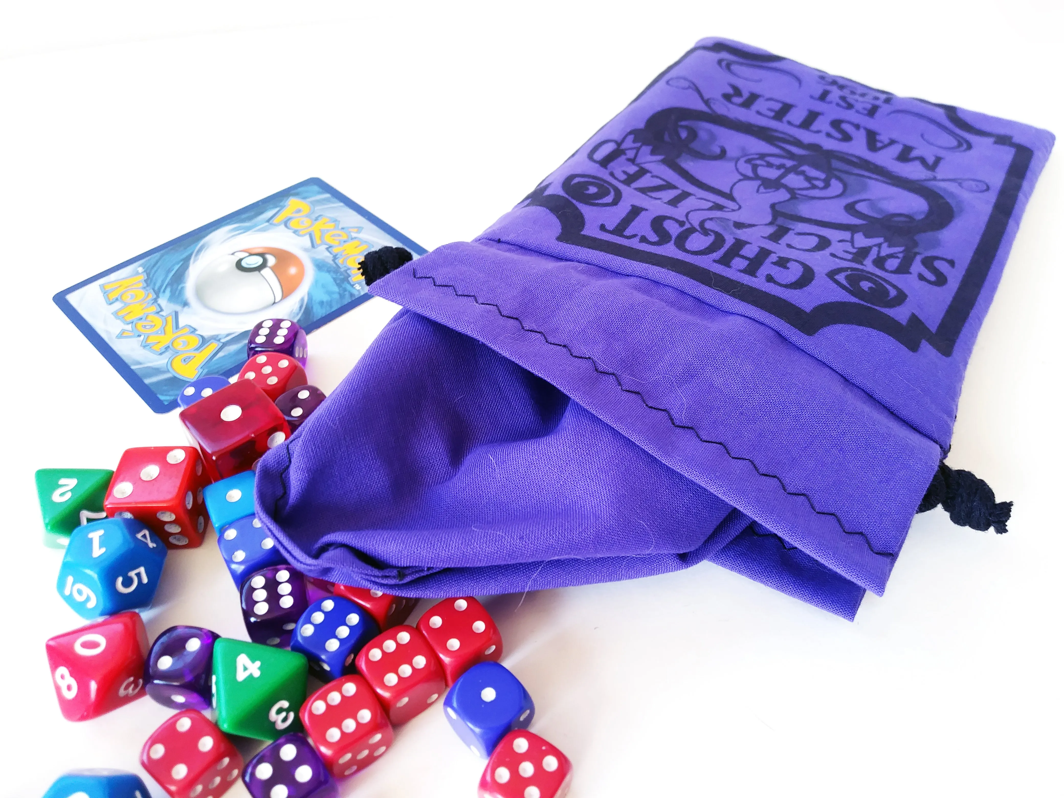 Handmade Drawstring bag - Pokemon Specialized Master - Ghost
