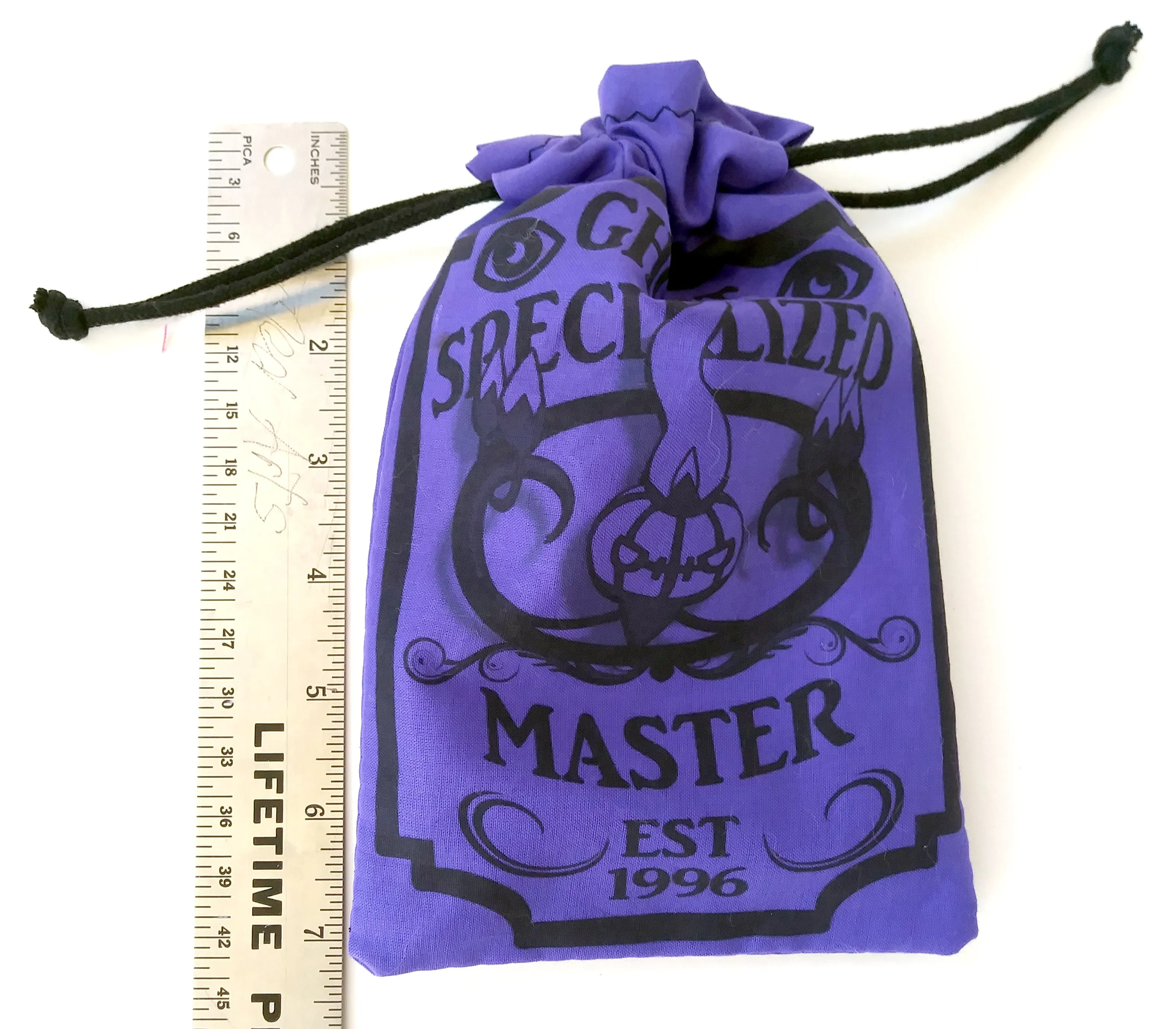 Handmade Drawstring bag - Pokemon Specialized Master - Ghost