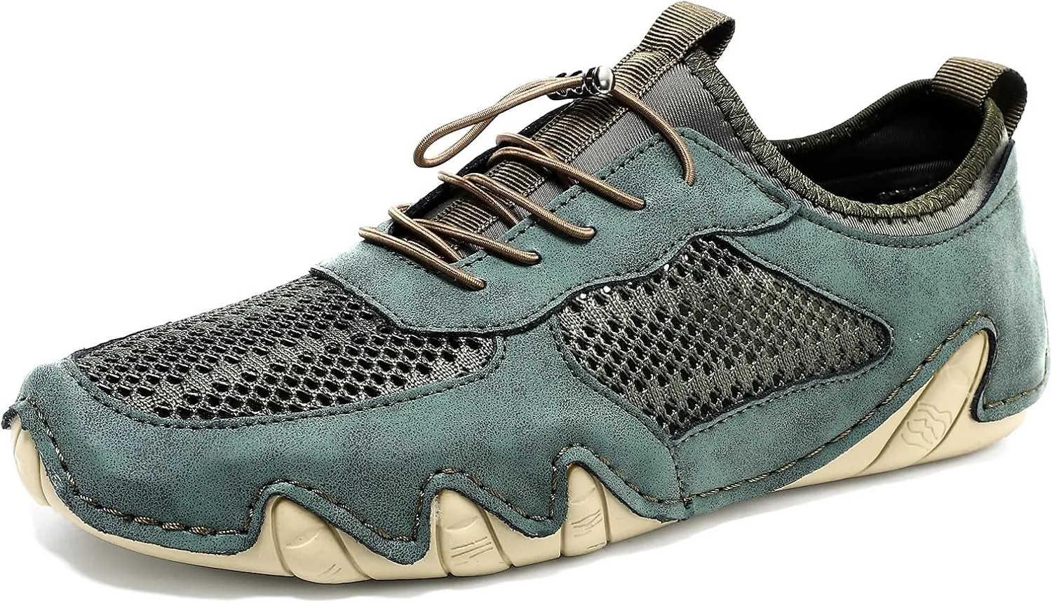 Handmade Men's Casual Driving Shoes - Breathable Mesh Slip-Ons for Walking, Driving & Daily Wear