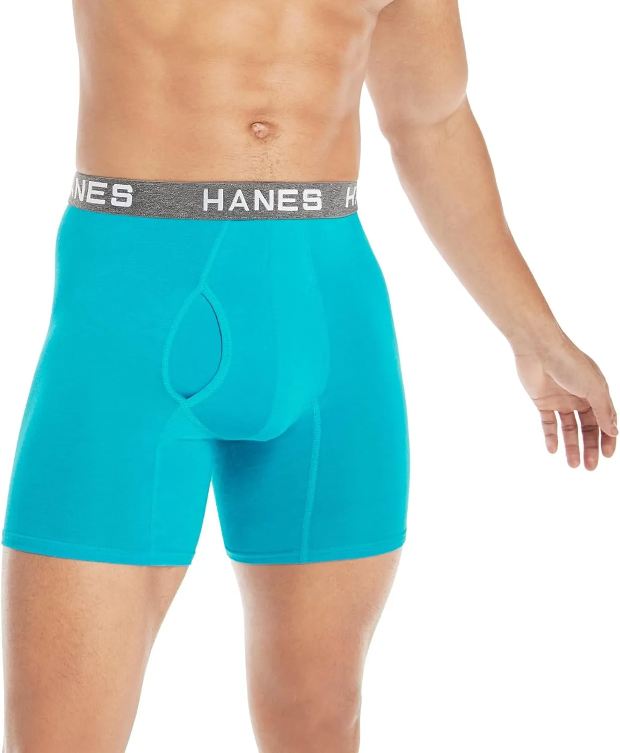 Hanes Men's Comfort Flex Fit Boxer Briefs, Ultra Soft Cotton Modal Blend Underwear, 4-pack