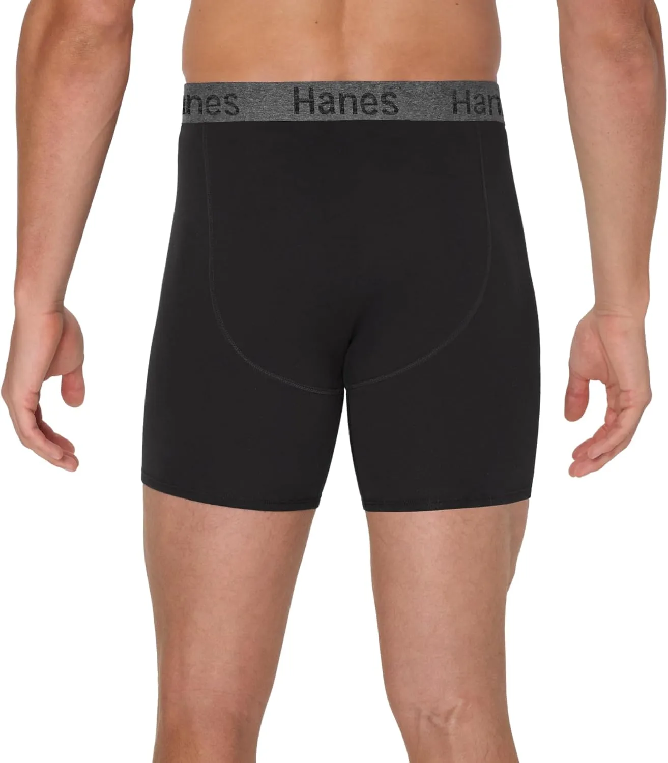 Hanes Men's Stay Dry Pouch, Cotton Stretch Boxer Brief with Leak Protection, 3-Pack