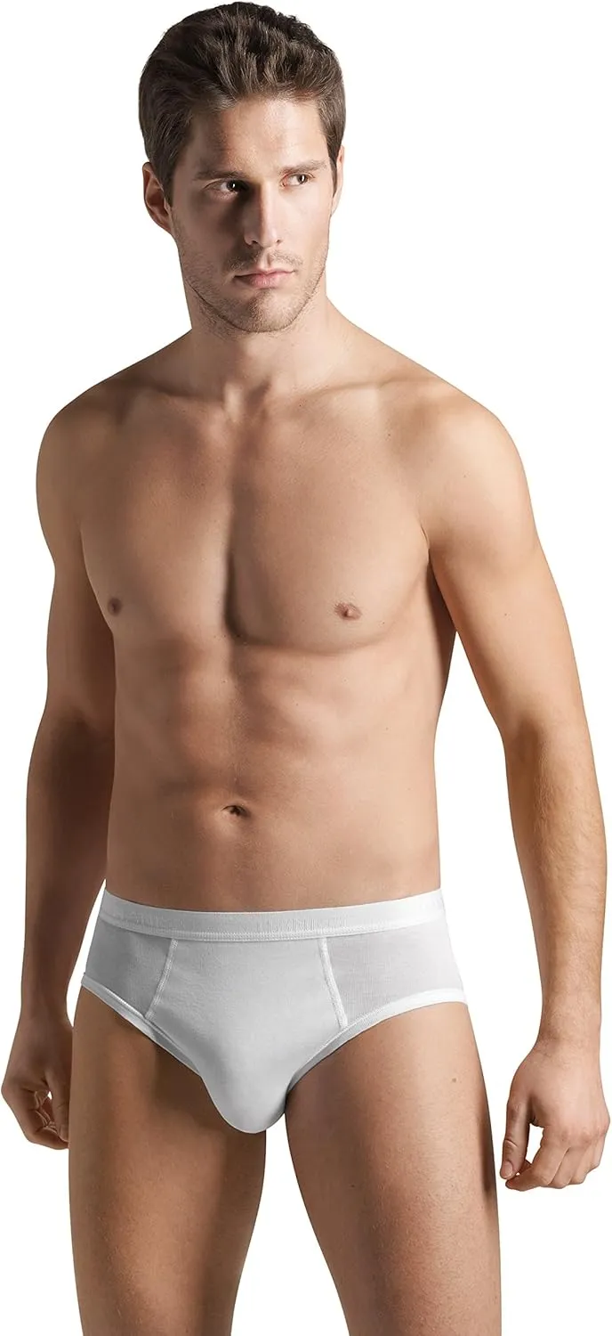 HANRO Men's Cotton Pure High-Leg Brief 73633