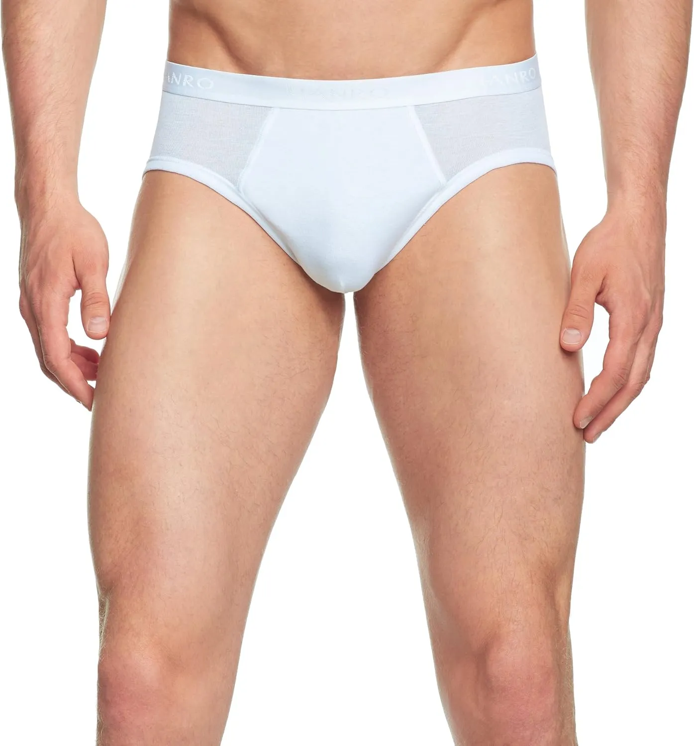HANRO Men's Cotton Pure High-Leg Brief 73633