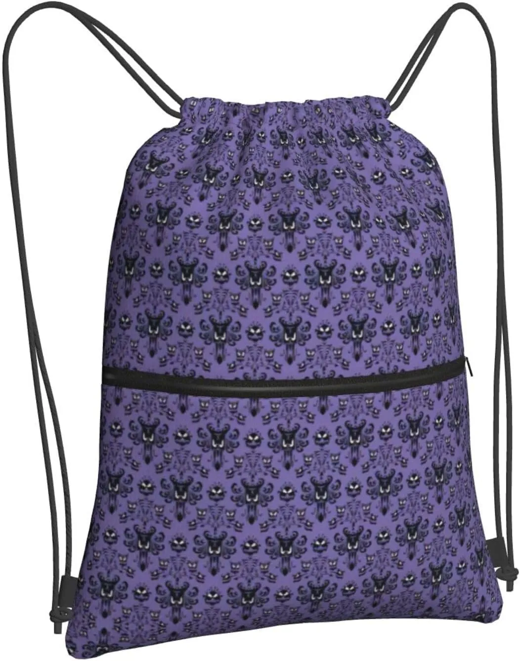 Haunted Mansion Drawstring Gym Bag Sports String Backpack For Beach Picnic, Family Outing