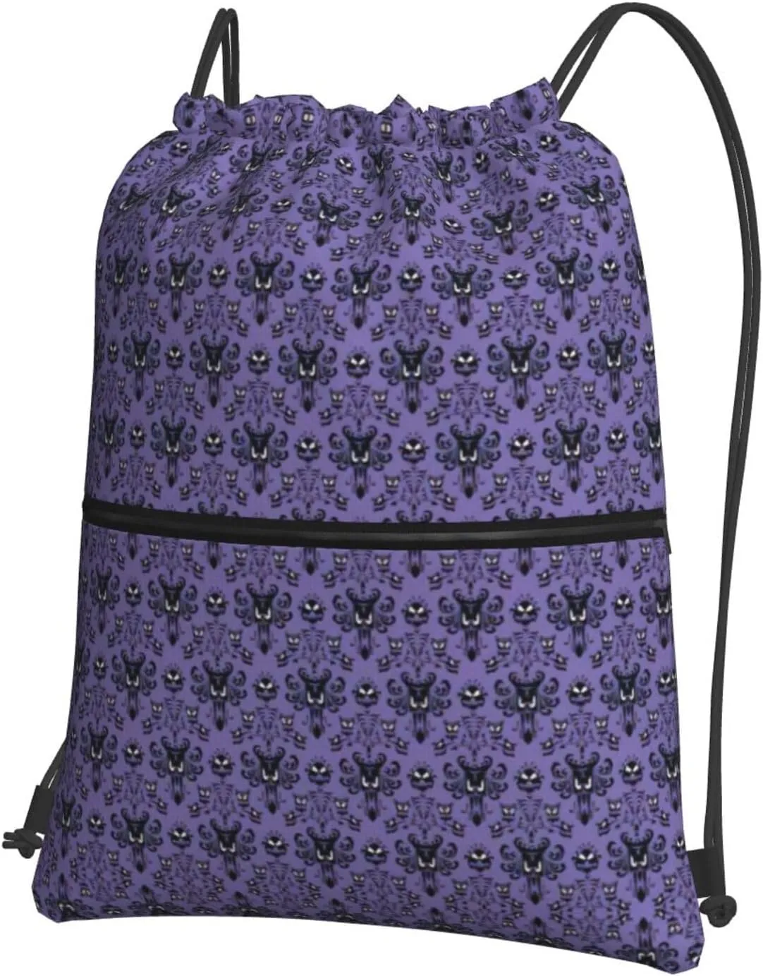 Haunted Mansion Drawstring Gym Bag Sports String Backpack For Beach Picnic, Family Outing