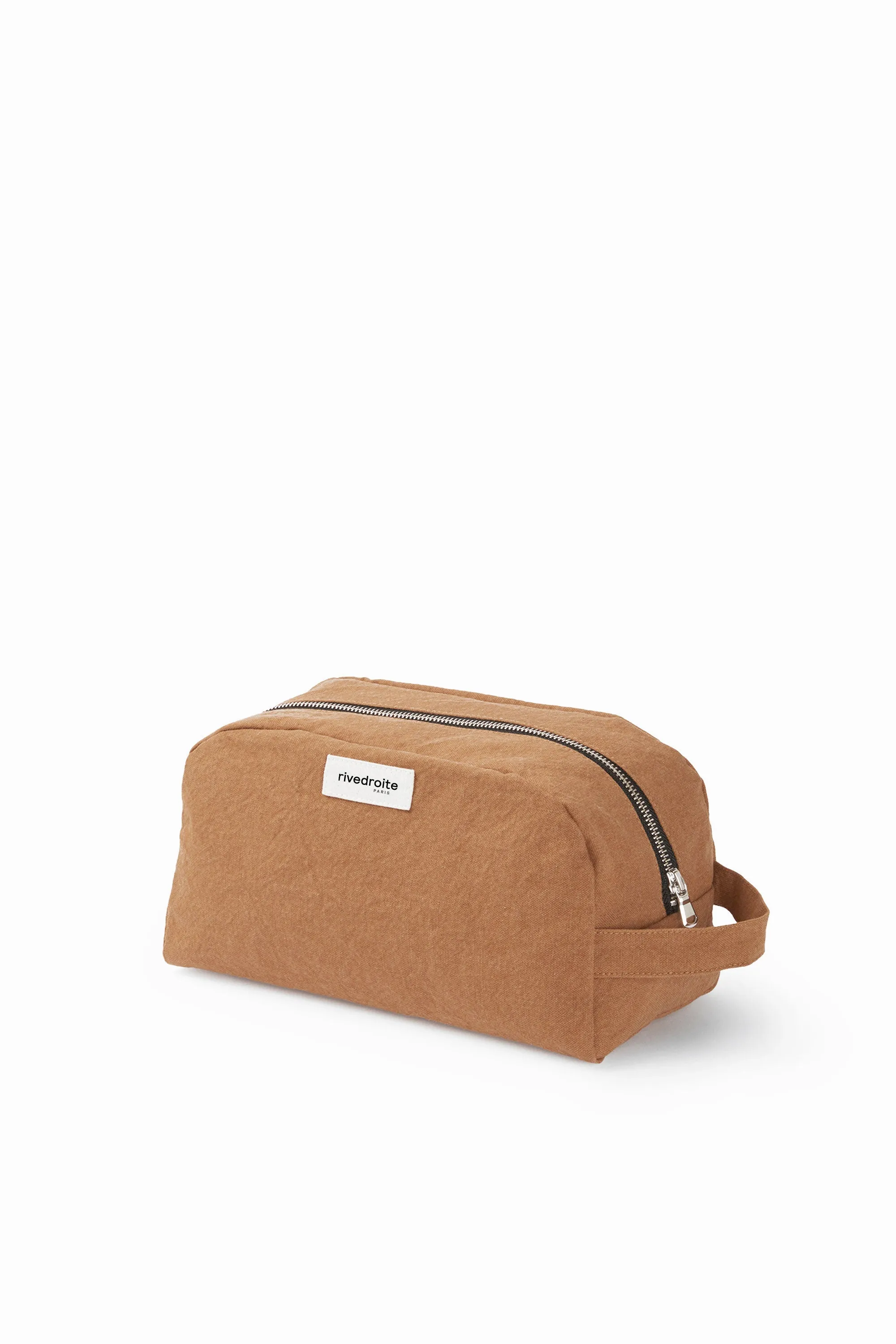 Hermel the toiletry bag - Recycled cotton Tobacco