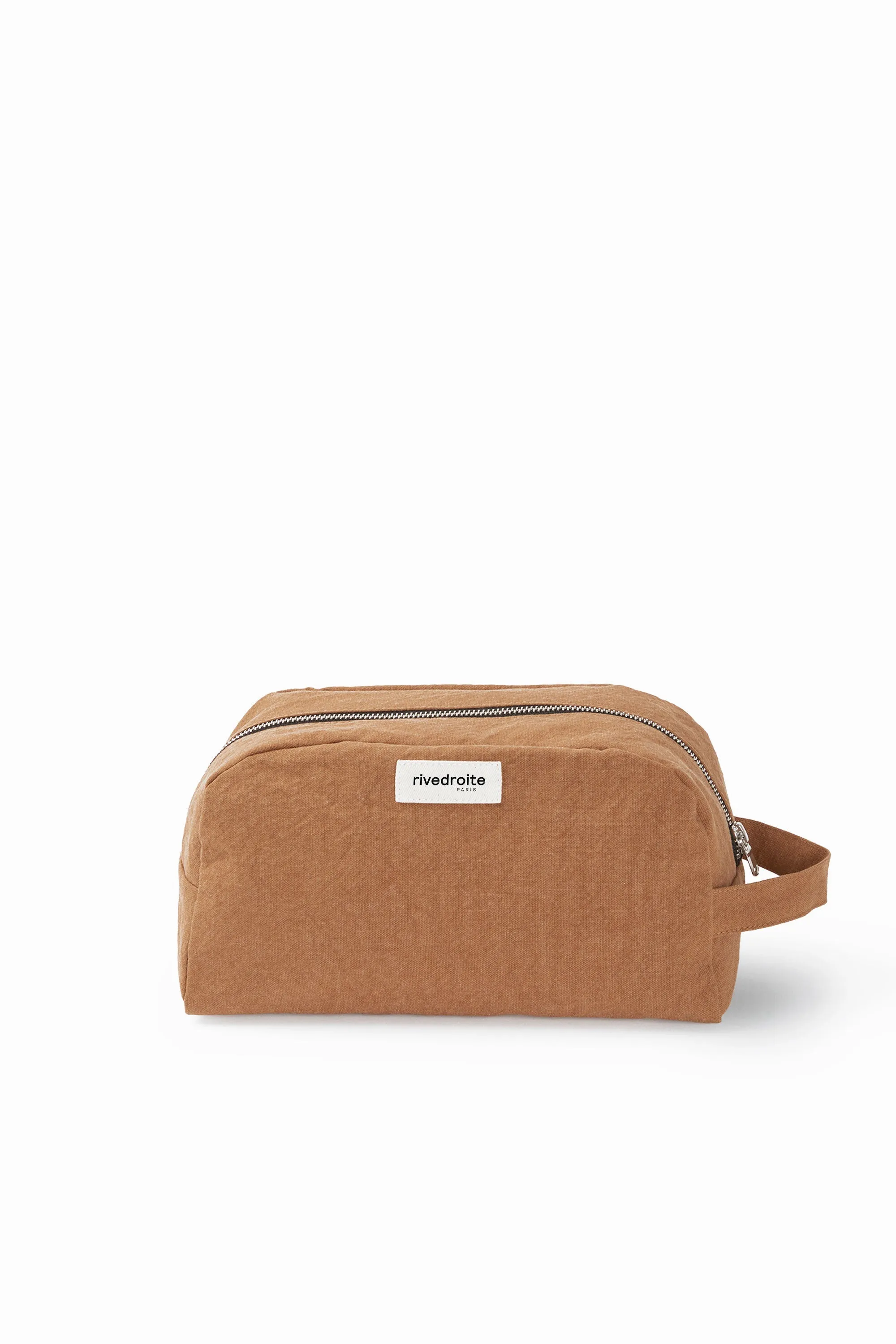 Hermel the toiletry bag - Recycled cotton Tobacco