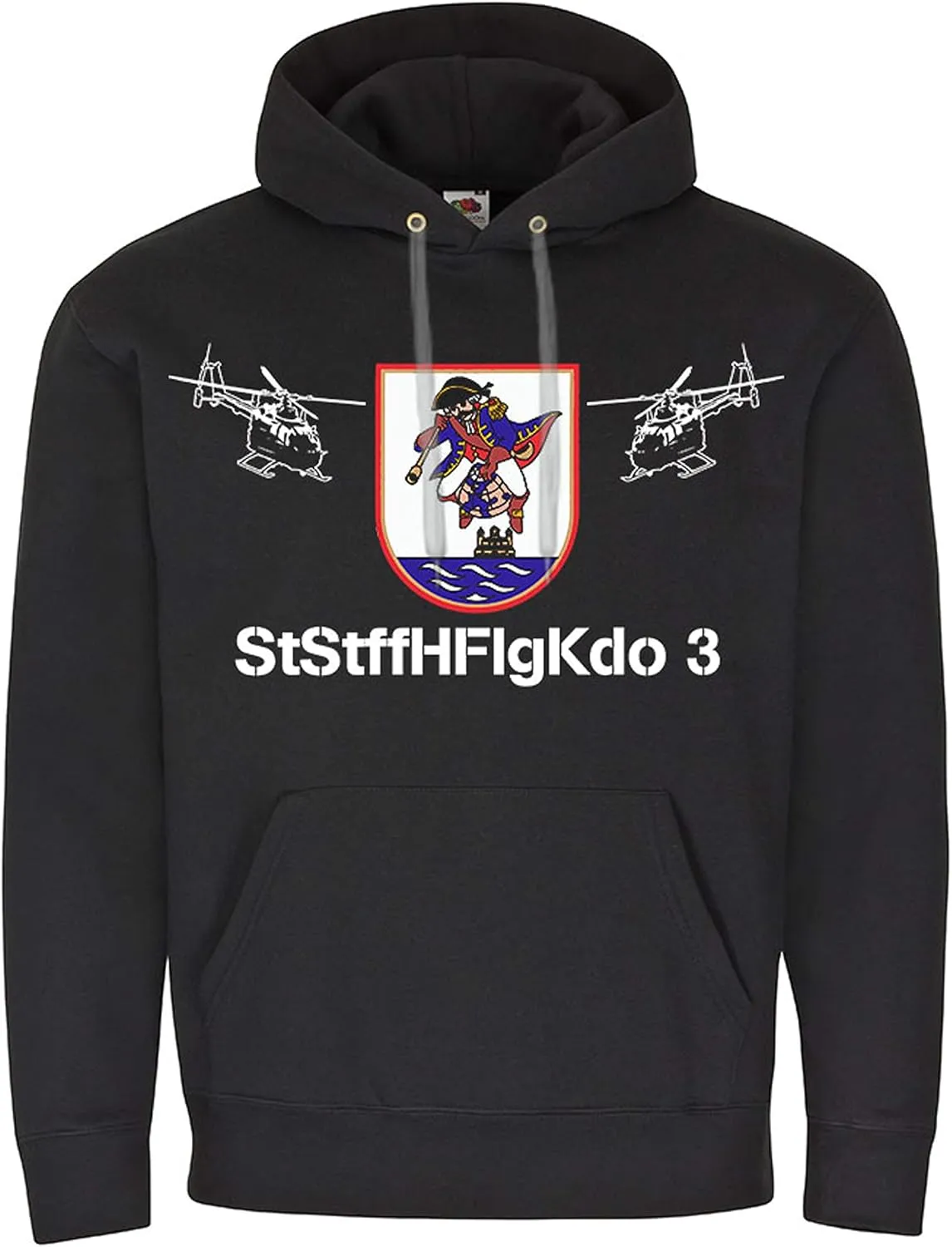 Hoodie StStffHFlgKdo 3 Gütersloh Bo-105 Army Aviation Command Bundeswehr Stabs #22287