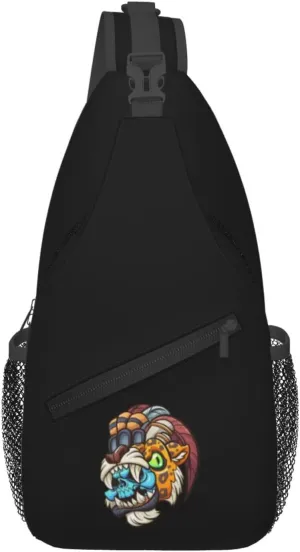 Horrible Head Crossbody Bags For Women Men Chest Backpack Gym Shoulder Bag Travel Outdoor Sports Casual Crossbody Bags