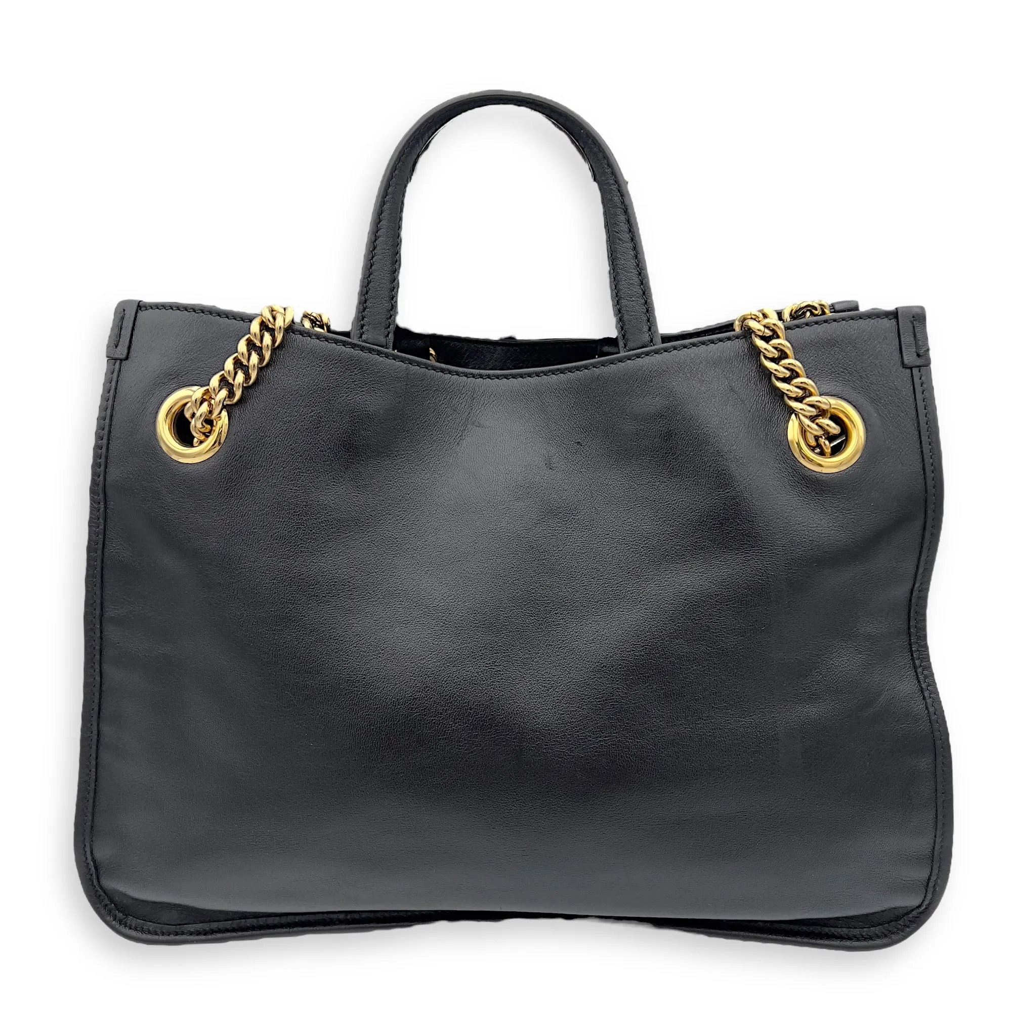 Horsebit 1955 Tote Bag Black in Calfskin, Gold hardware