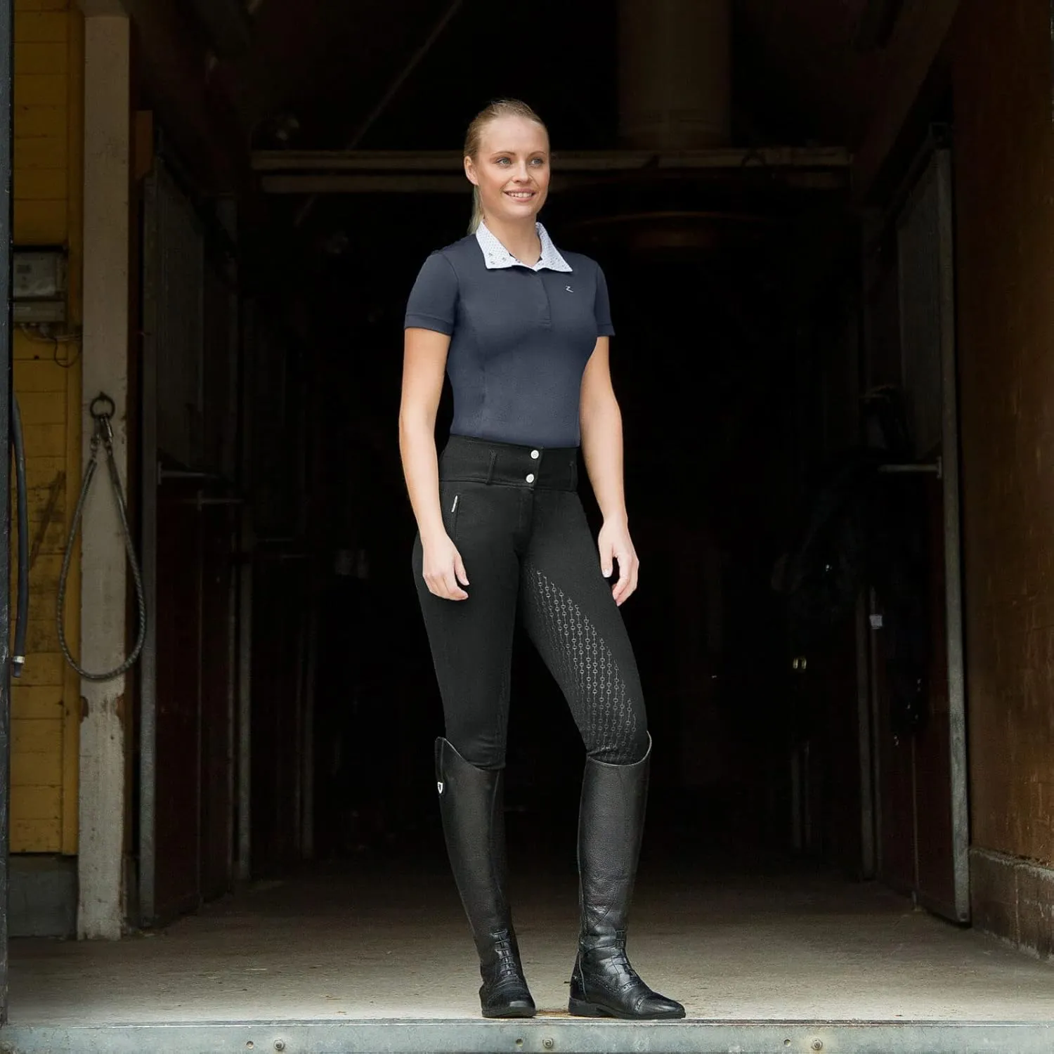 HORZE Daniela Silicone Grip Full Seat Breeches | High Waist Equestrian Riding Pants