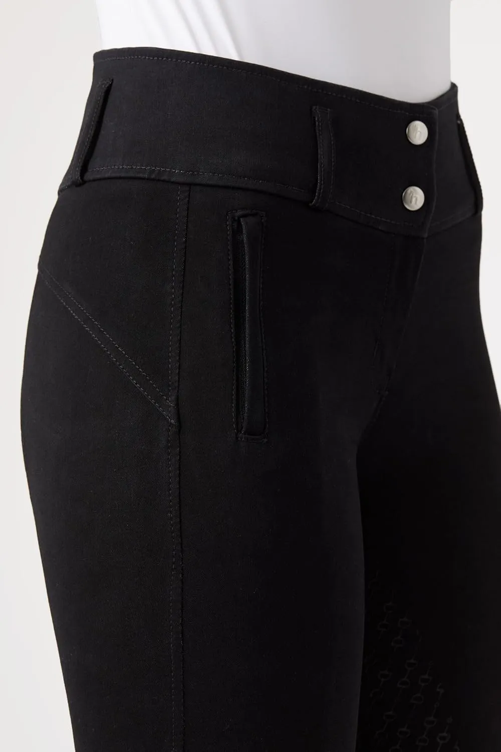 HORZE Daniela Silicone Grip Full Seat Breeches | High Waist Equestrian Riding Pants