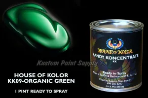 House of Kolor Organic Green Kandy KK09 1 Pint Can Ready To Spray