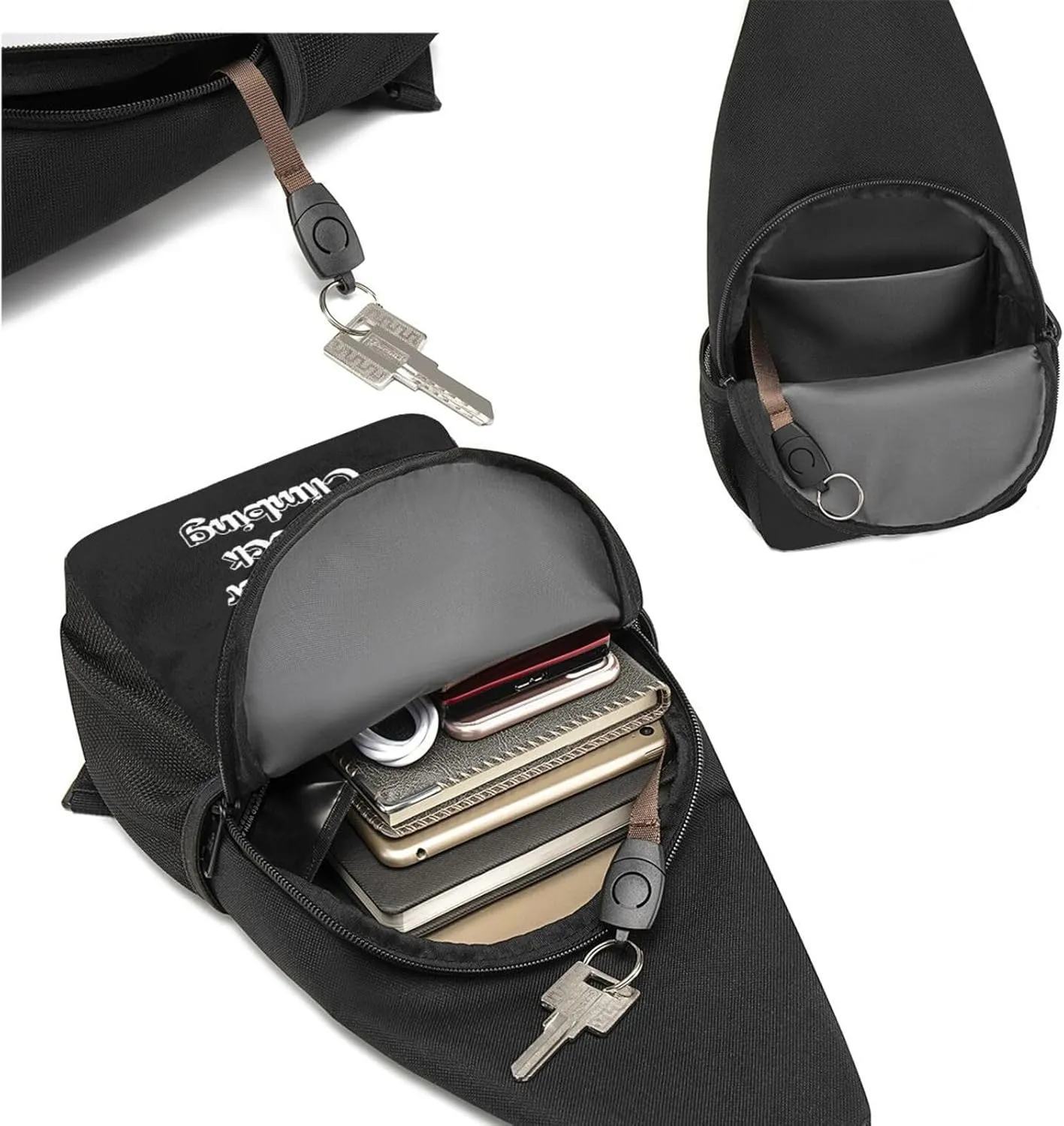I'd Rather Be Rock Climbing Chest Pack Leisure Shoulder Crossbody Chest Bag