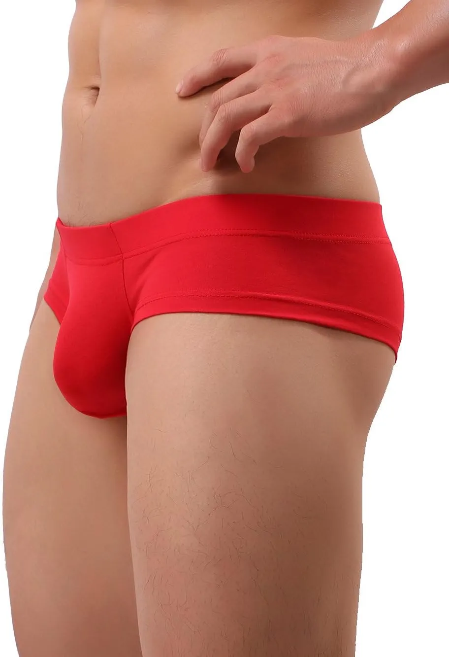 IKINGSKY Men's Seamless Front Pouch Briefs Sexy Low Rise Men Cotton Underwear
