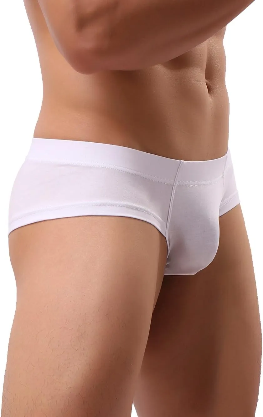 IKINGSKY Men's Seamless Front Pouch Briefs Sexy Low Rise Men Cotton Underwear