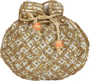 Indian sequence Potli Bag/wedding purse/jewelery purse for girls & women