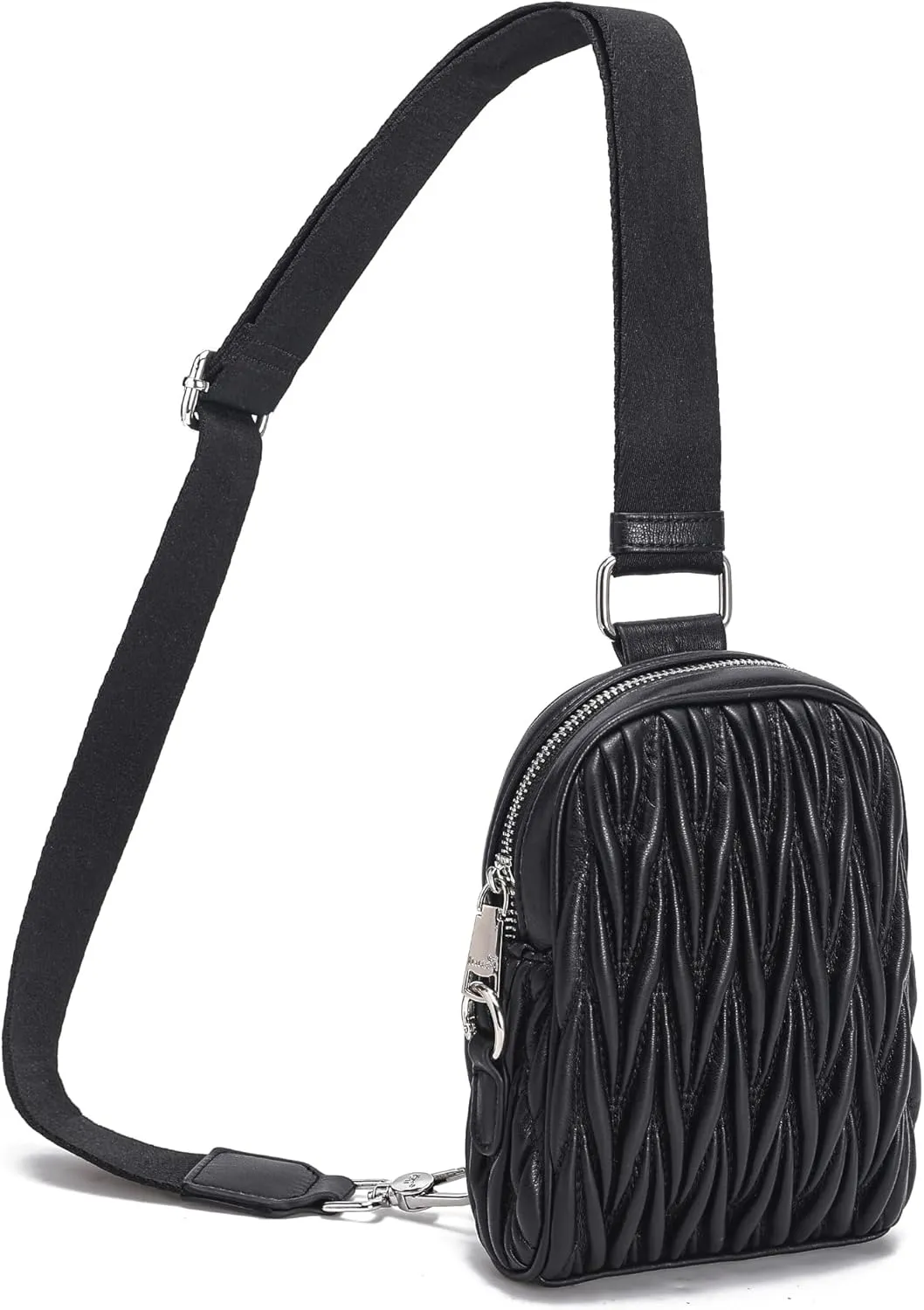 INICAT Travel Small Sling Bag Leather Crossbody Bags for Women Fanny Packs Cross Body Bag for Woman Cross Body Purses