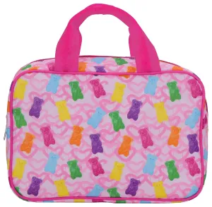 iscream 12.25" x 8.25" Nylon Double Handle Zippered Cosmetic Bag - Beary Sweet Gummi Bears