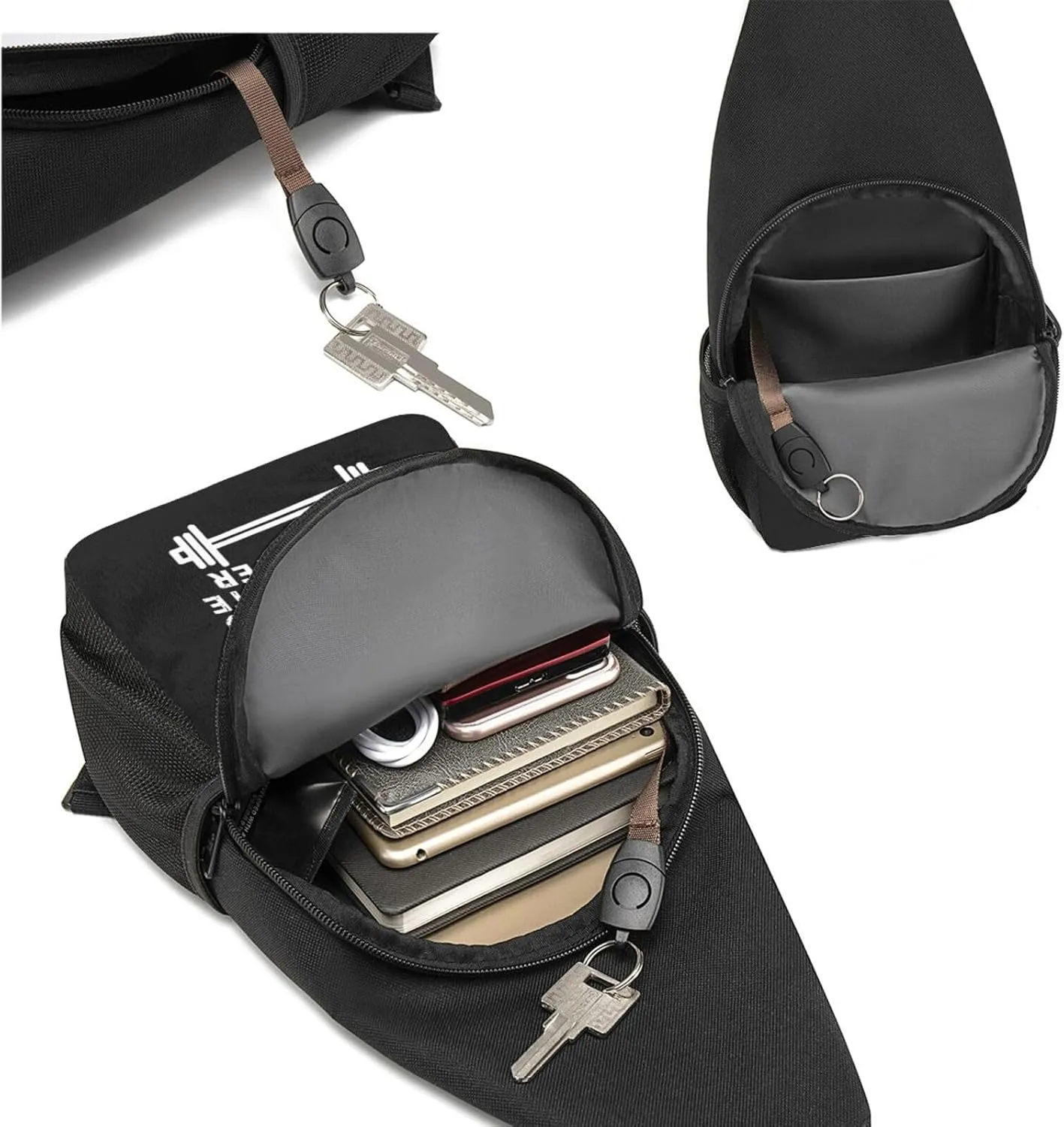 Jesus The Ultimate Deadlifter Chest Pack Leisure Shoulder Crossbody Chest Bag, Black