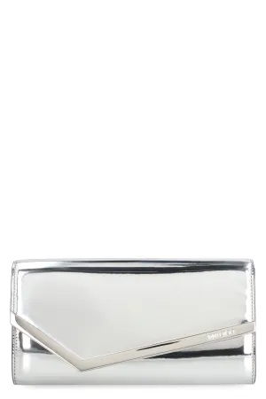 JIMMY CHOO Mini Mirror Fabric Clutch Handbag