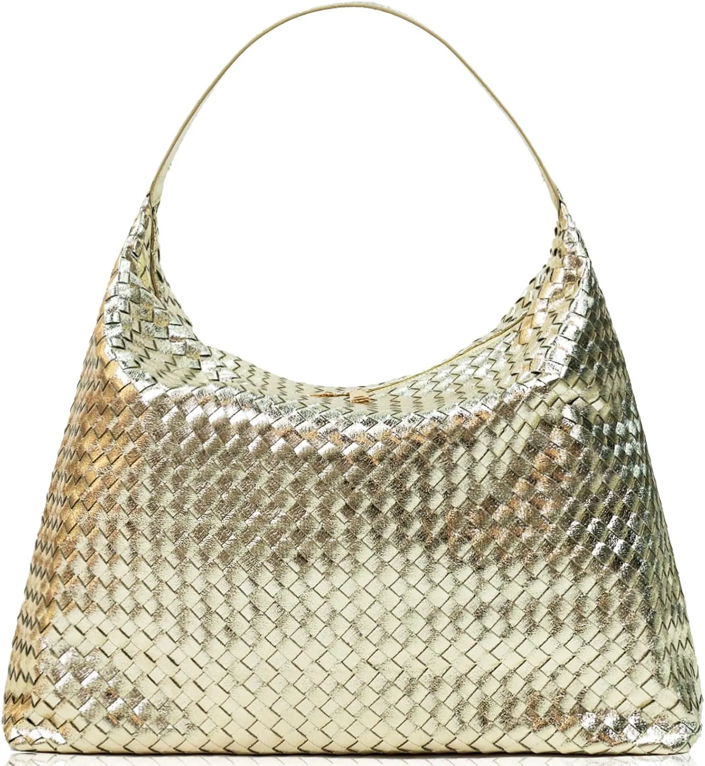 JINMANXUE Woven Tote Bag for Women, Woven Bags with Small Purse,Large Braided Top Handle Hobo Satchel Handbag