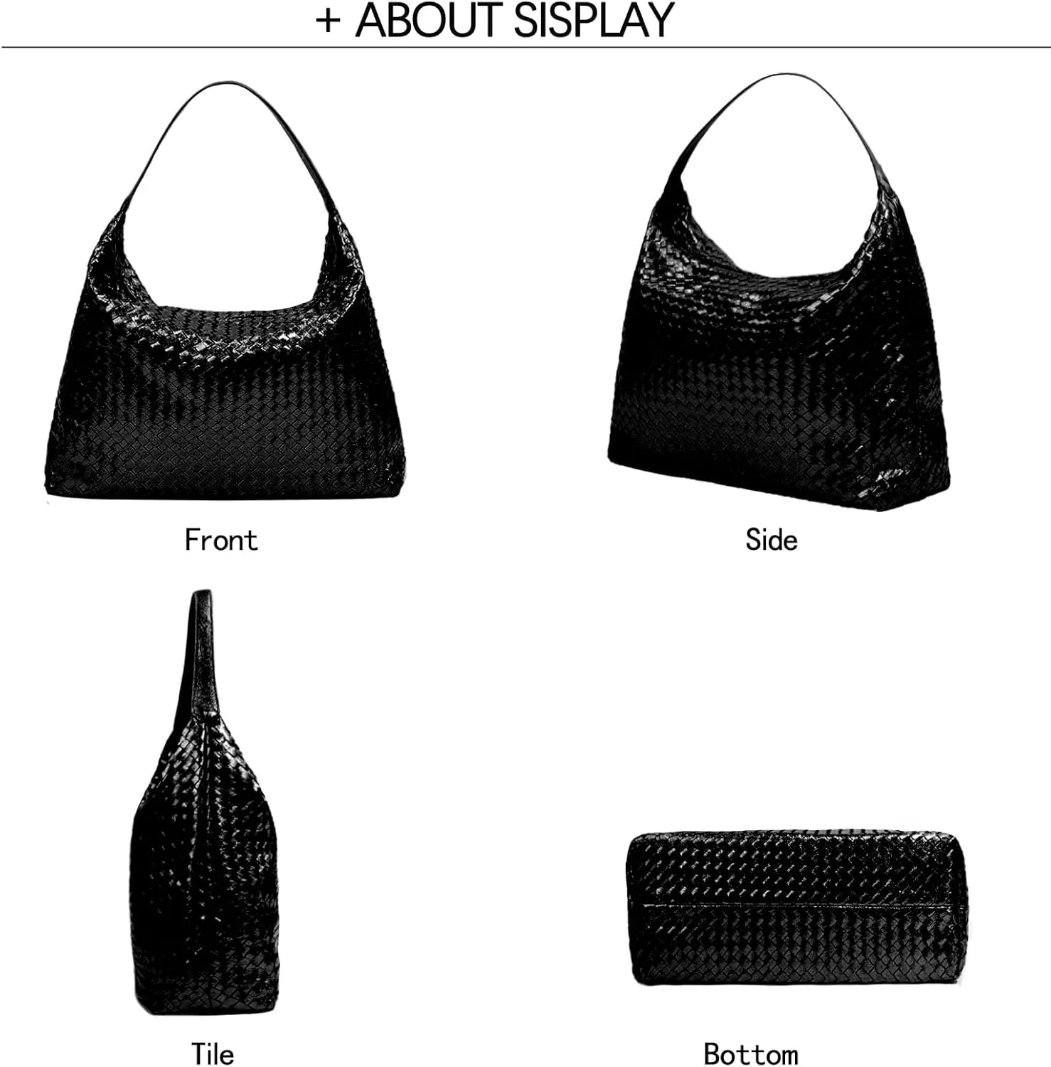 JINMANXUE Woven Tote Bag for Women, Woven Bags with Small Purse,Large Braided Top Handle Hobo Satchel Handbag