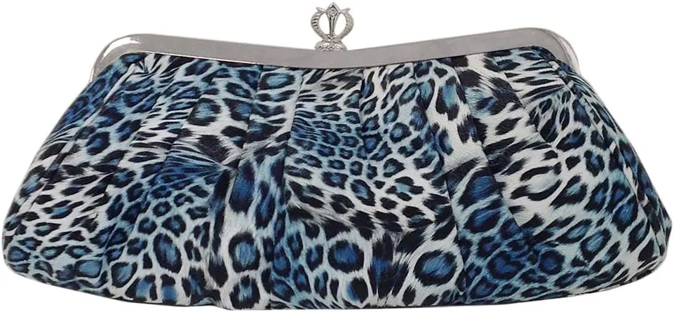 JNB Synthetic Leopard Print Clutch