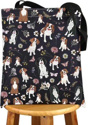 JNIAP Cavalier King Charles Spaniel Tote Bag Cavalier King Charles Gifts Cavalier King Charles Spaniel Shoulder Bag