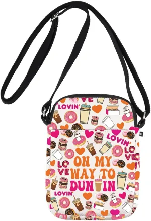 JNIAP Donuts Crossbody Bag Coffee Donuts Lover Gift Donuts Shoulder Bag Donut Junkie Gifts Coffee Donuts Crossbody Purse