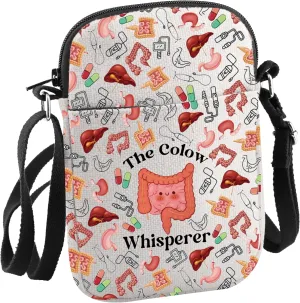JNIAP GI Nurse Gift The Colow Whisperer Crossbody Bag Endoscopy Nurse Gift Healthcare Gift