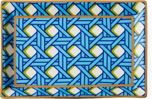 Jonathan Adler Basketweave Rectangle Tray