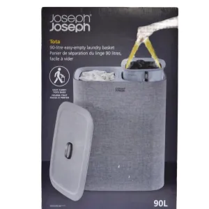Joseph Joseph Tota 90 L Laundry Basket Gray