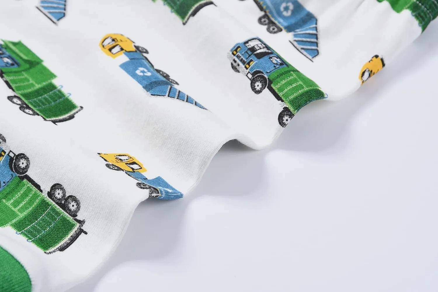 Joyond Boys Pure Cotton Summer Pjs for 2-14 Years, Kids Short Sleeve 4-Piece Pajamas Set Little Boys Sleepwear