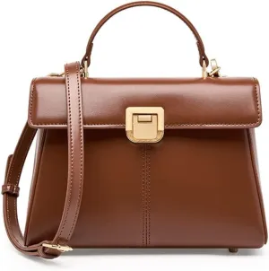 JSEIAJB Horseshoe Buckle Work Commuting Leather Bag Texture Tote Sigle Shoulder Crossbody Bag Bag