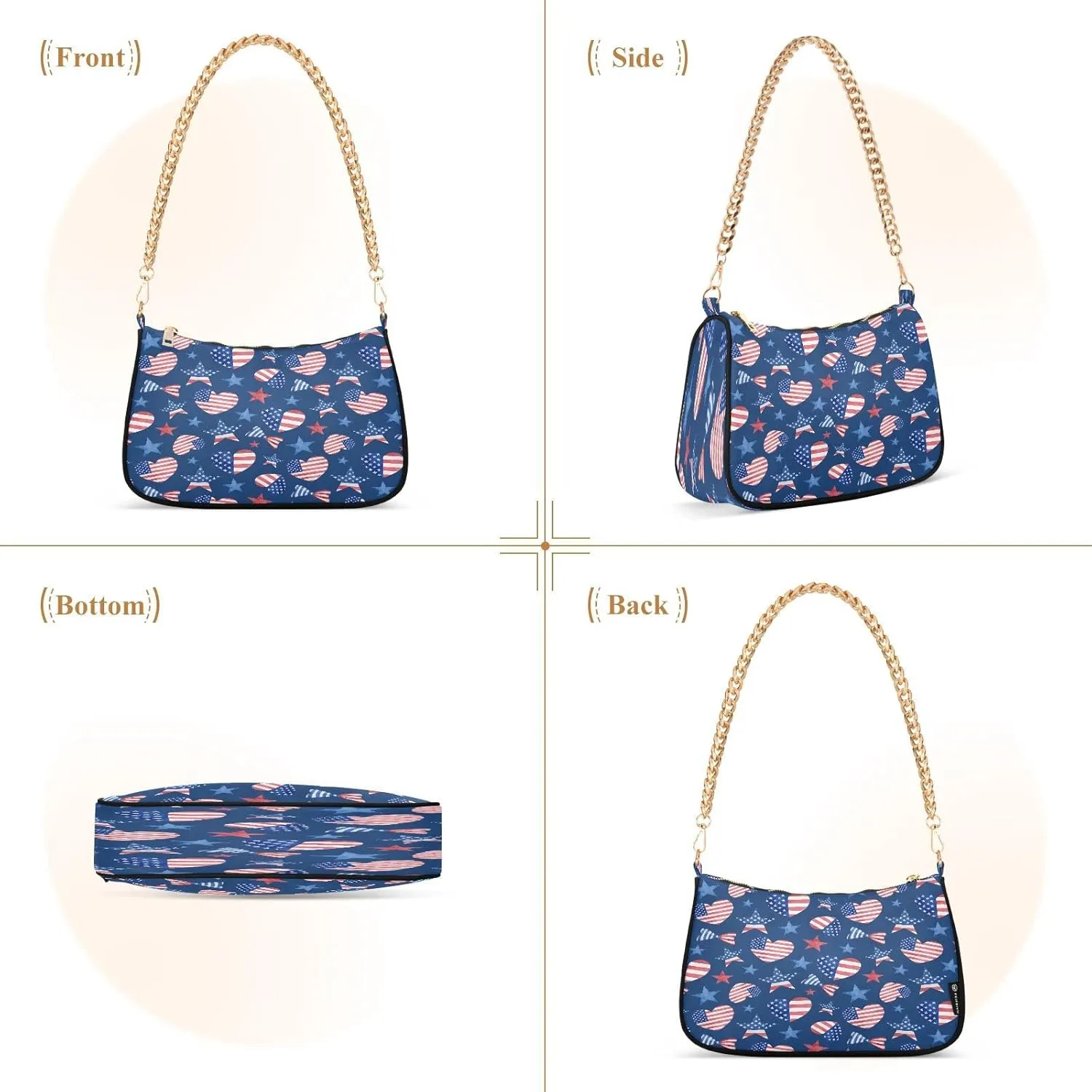 JSTEL Shoulder Bag Purse for Women,Polyester Small Crossbody Bags Purse Wallet Shoulder Bag