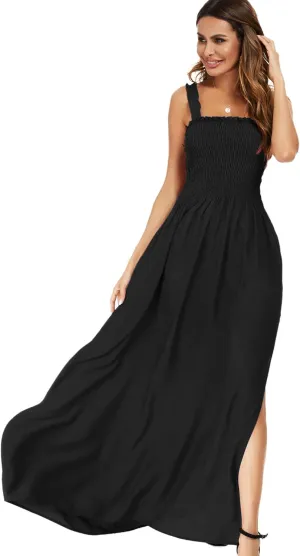 Just Quella Maxi Dresses for Women Summer Strapless Boho Beach Long Dress